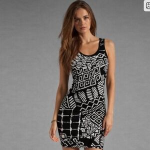 Torn by Ronny Kobo Tribal Knit Mini Dress Size Small